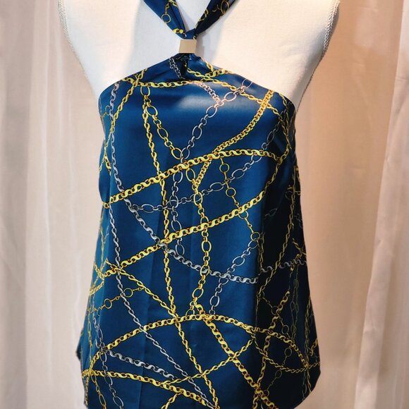 NWT- Multicolor Women's Halter Top - Picture 2 of 3